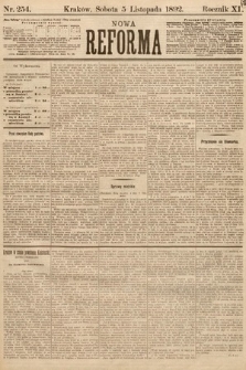 Nowa Reforma. 1892, nr 254