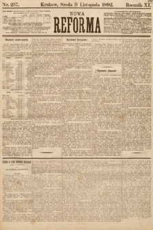 Nowa Reforma. 1892, nr 257
