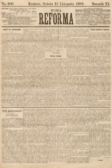 Nowa Reforma. 1892, nr 260