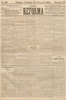 Nowa Reforma. 1892, nr 261