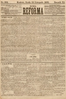 Nowa Reforma. 1892, nr 269