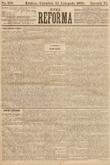 Nowa Reforma. 1892, nr 270