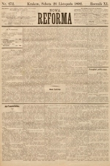 Nowa Reforma. 1892, nr 272