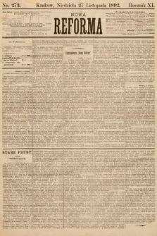 Nowa Reforma. 1892, nr 273