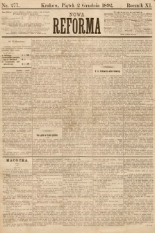 Nowa Reforma. 1892, nr 277