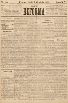 Nowa Reforma. 1892, nr 281
