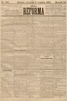 Nowa Reforma. 1892, nr 282