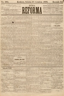Nowa Reforma. 1892, nr 283