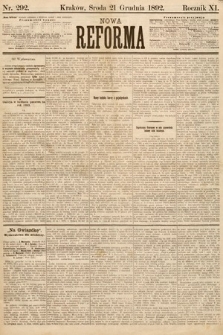 Nowa Reforma. 1892, nr 292