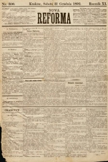 Nowa Reforma. 1892, nr 300