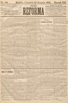 Nowa Reforma. 1893, nr 181