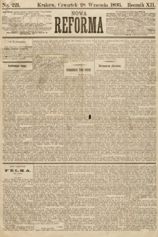 Nowa Reforma. 1893, nr 221