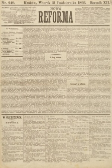 Nowa Reforma. 1893, nr 249