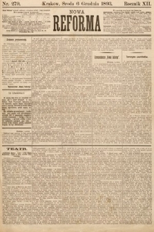 Nowa Reforma. 1893, nr 279