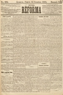 Nowa Reforma. 1893, nr 292