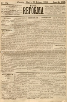 Nowa Reforma. 1894, nr 43