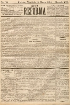 Nowa Reforma. 1894, nr 63
