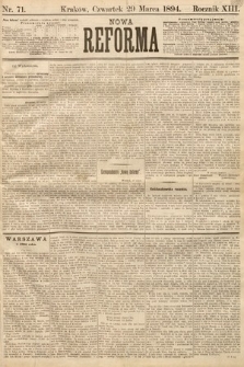 Nowa Reforma. 1894, nr 71