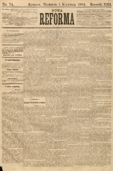 Nowa Reforma. 1894, nr 74