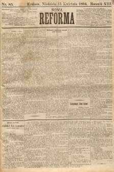 Nowa Reforma. 1894, nr 85
