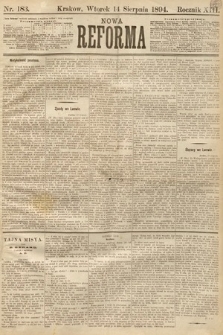 Nowa Reforma. 1894, nr 183