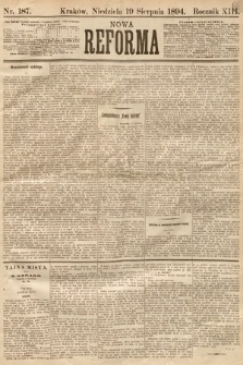 Nowa Reforma. 1894, nr 187