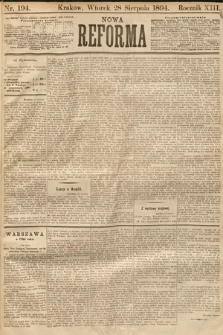 Nowa Reforma. 1894, nr 194