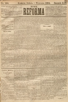 Nowa Reforma. 1894, nr 198