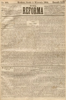 Nowa Reforma. 1894, nr 201