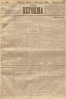Nowa Reforma. 1894, nr 203