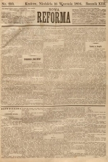 Nowa Reforma. 1894, nr 210