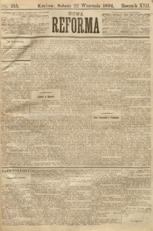 Nowa Reforma. 1894, nr 215