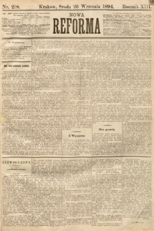 Nowa Reforma. 1894, nr 218