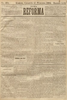 Nowa Reforma. 1894, nr 219