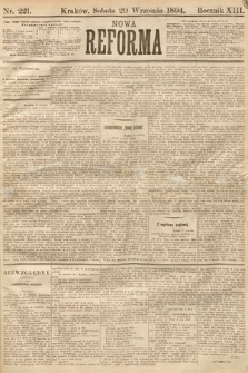 Nowa Reforma. 1894, nr 221