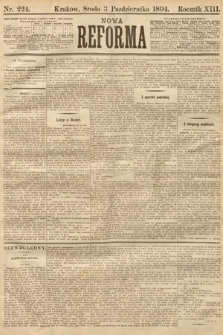 Nowa Reforma. 1894, nr 224