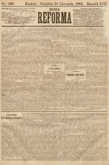 Nowa Reforma. 1894, nr 263