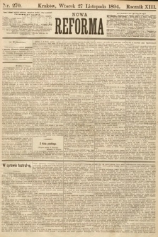 Nowa Reforma. 1894, nr 270