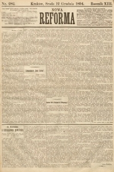 Nowa Reforma. 1894, nr 282