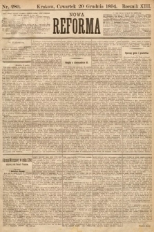 Nowa Reforma. 1894, nr 289