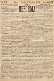 Nowa Reforma. 1894, nr 295