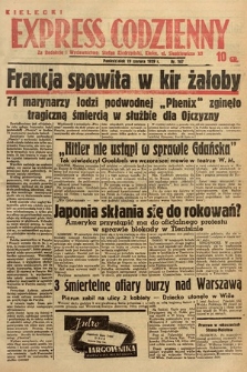 Kielecki Express Codzienny. 1939, nr 167