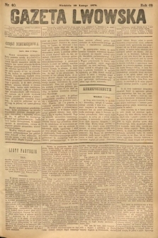 Gazeta Lwowska. 1878, nr 40
