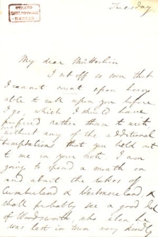 4 Briefe an Sara Austin 1836 u. o. J. 2 Briefe an Carlyle 1843 u. o. J.