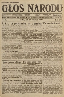 Głos Narodu. 1923, nr 75