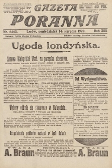 Gazeta Poranna. 1922, nr 6462