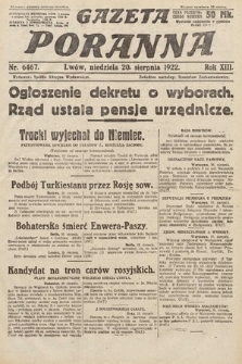 Gazeta Poranna. 1922, nr 6467