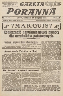 Gazeta Poranna. 1922, nr 6473