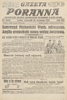 Gazeta Poranna : ilustrowany dziennik informacyjny wschodnich kresów Polski. 1922, nr 6494
