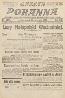 Gazeta Poranna : ilustrowany dziennik informacyjny wschodnich kresów Polski. 1922, nr 6495